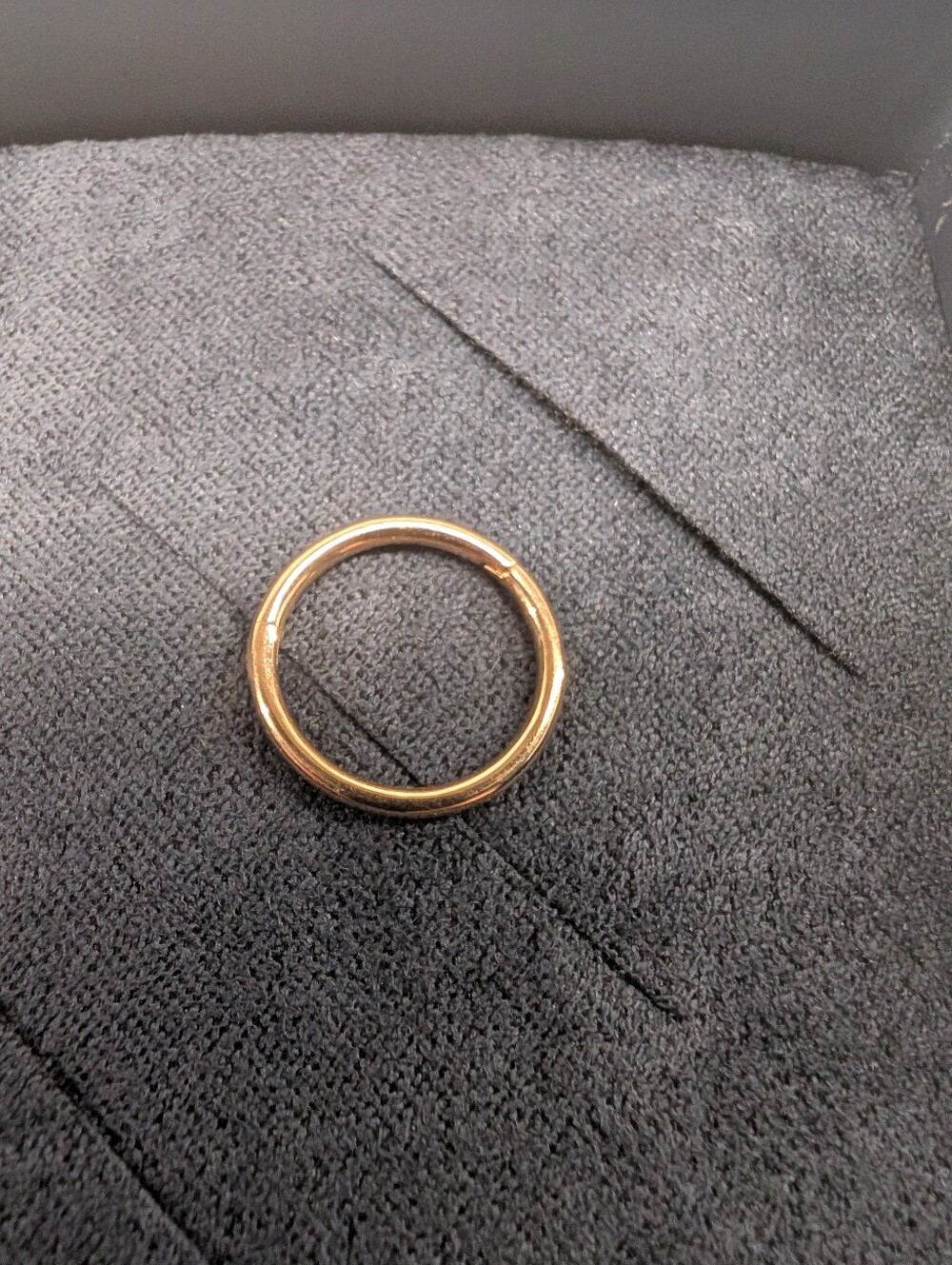 Maria Tash Plain Gold Hoop Earring Rose Gold - Picture 3 of 3